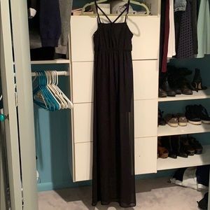 Black maxi dress